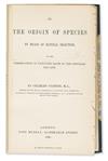 DARWIN, CHARLES.  On the Origin of Species by Means of Natural Selection.  1859